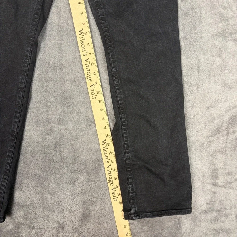 True Religion Ricky Relaxed Straight Leg Jeans‎ Mens 33 Black Denim RN112790